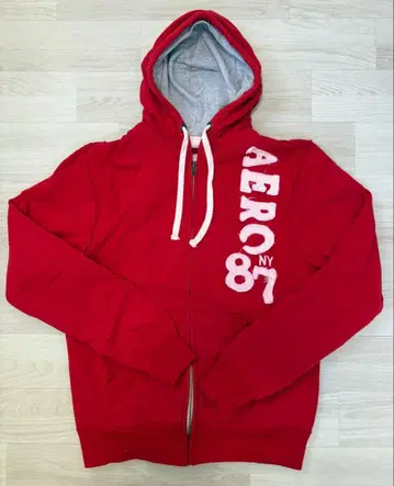 AERO 87 빨간색 후드티 L/G