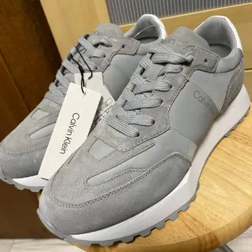 미사용 새상품 Calvin Klein 그레이 스니커즈 남성용 25cm