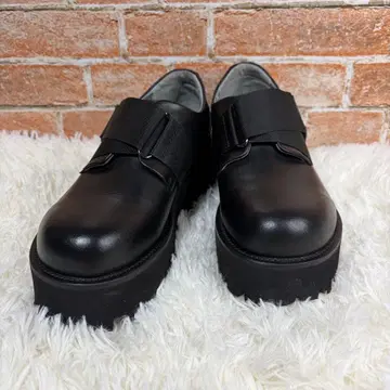 [새상품급] 후프디두 통굽 플레인토 벨크로 신발 (BL)