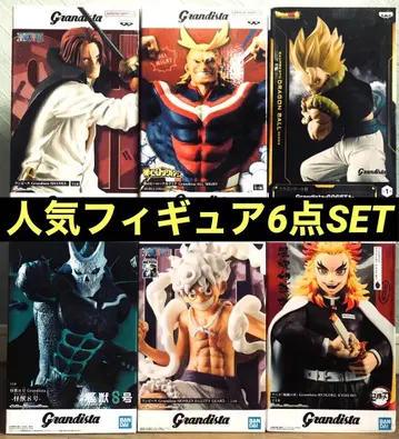 [미개봉 새상품] 피규어 6체 세트 원피스 드래곤볼 히로아카 귀멸