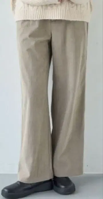 코듀로이 세미 와이드 팬츠