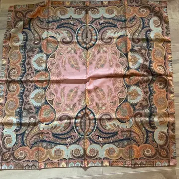 ETRO 페이즐리 무늬 스톨 약 80x80