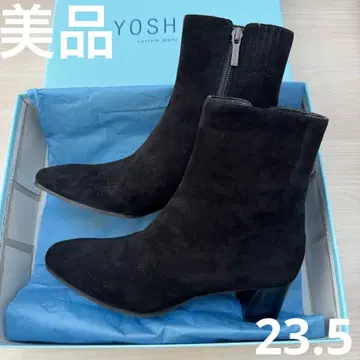 yoshito 우천 겸용 부츠 y5751r 블랙 스웨이드 23.5