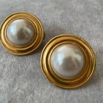 새상품급 ANNE KLEIN 언클라인 레어 빈티지 펄 귀찌