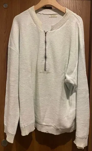 VAINL ARCHIVE JEFF-dyed 하프 지퍼 풀오버