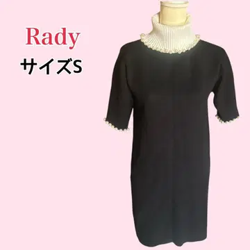 Rady 펄 장식 하이넥 니트 원피스 S