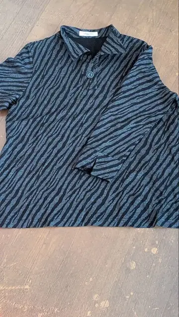 릴리안느 뷔르티 제브라 패턴 긴팔 셔츠