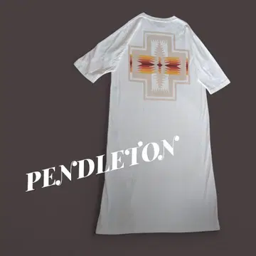 새상품급 PENDLETON 펜들턴 티셔츠 롱 원피스 7분 소매