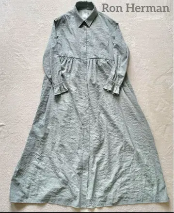 새상품급 론 헤르만 RHC 원피스 XS 롱 셔츠 원피스 그린