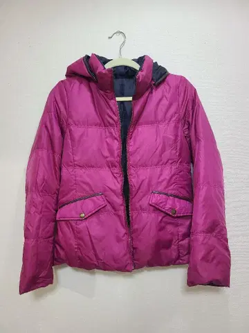 리버서블 다운 자켓 (핑크 x 네이비)