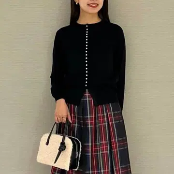 Ballsey 울 폴리에스테르 펄 콤비 2-way 풀오버 블랙