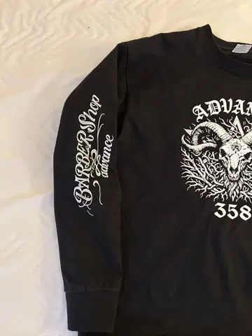 BARBER shopadvance 롱 슬리브 T셔츠