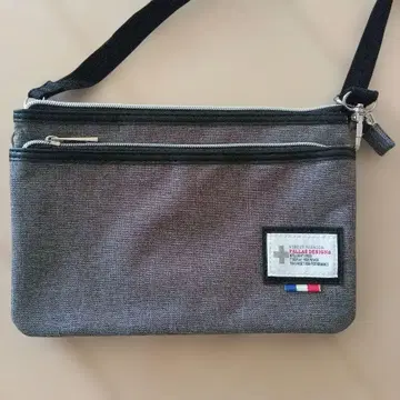 그레이 캔버스 숄더백