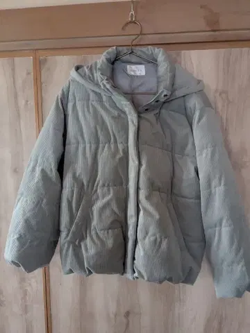 후드 부착 다운 자켓 M