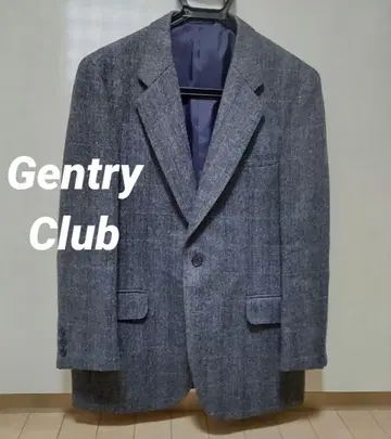 Gentry Club 테일러드 자켓 헤링본 트위드 고급