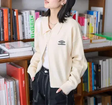 UMBRO x FREAK'S STORE 폴로 니트 지퍼 가디건