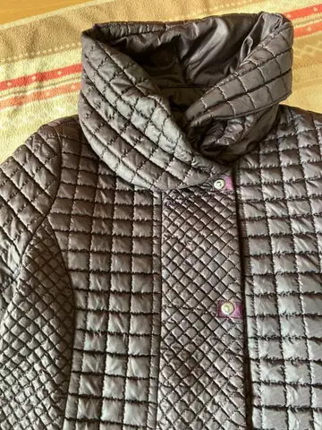 다크 퍼플 퀼팅 다운 자켓 M