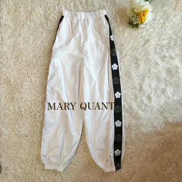 MARY QUANT 마리콴트 나일론 꽃무늬 데이지 라인 팬츠