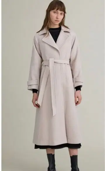 PUBLIC TOKYO 캐시미어/SUPER140 트렌치라이크 울 코트