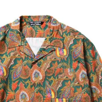 cutrate 오픈 카라 긴팔 셔츠