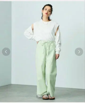 Lee 릴랙스 이지 페인터 팬츠 라이트 그린 S 사이즈