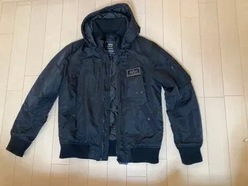 ALPHA INDUSTRIES 후디드 리브 자켓 XL 사이즈 플라이트