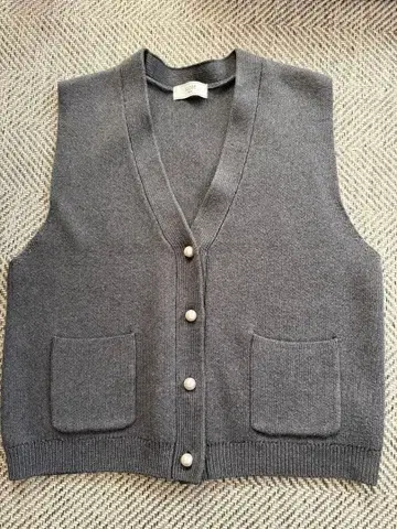 S LOBE IENA 그레이 니트 베스트 사이즈 F