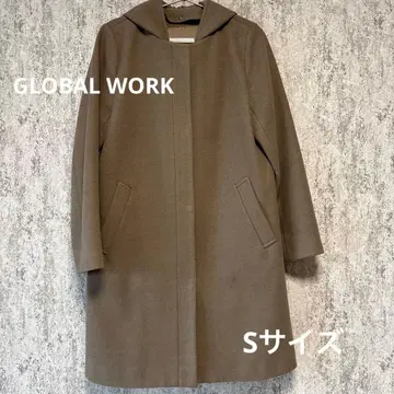 글로벌 워크 가벼운 스트레치 2WAY 코트 S 사이즈 베이지