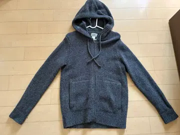 1990년대 L.L.Bean 100% 울 후드 부착 후드티 그레이