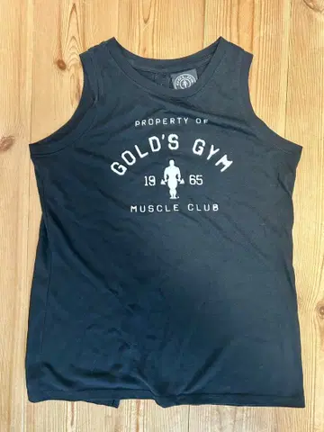 GOLD'S GYM 블랙 탱크탑 M 여성용