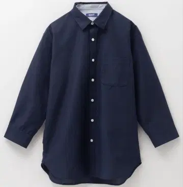 새상품급 시착만 한 상품 NAVY 린넨 7부 소매 셔츠 M 사이즈