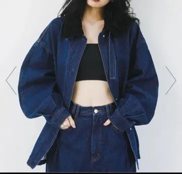 KBF 2WAY 컬러 데님 블루종