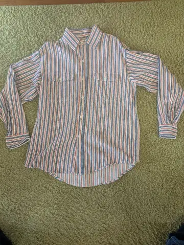 SUGAR CANE 스트라이프 긴팔 셔츠 L 사이즈