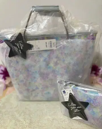 니나가와 미카 콜라보 클리어백*클리어 파우치 2세트 Blue