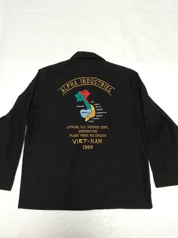 ALPHA 알파 베트남 자켓 셔츠 블랙 M 사이즈