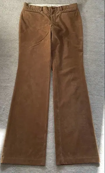 새상품급 폴스미스 플레어 팬츠 XL 브라운 피치 벨로아
