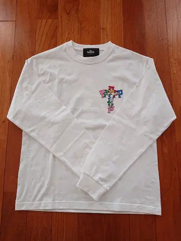 PHATRNK 컬러풀 십자가 롱 슬리브 티셔츠