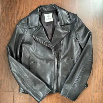 새상품급! 나노 유니버스 램 가죽 더블 라이더 자켓 38