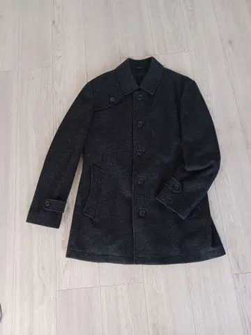 PERSON'S FOR MEN 울 혼방 다크 그레이 코트