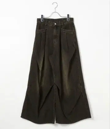 페이지 보이 랜덤 턱 데님 팬츠