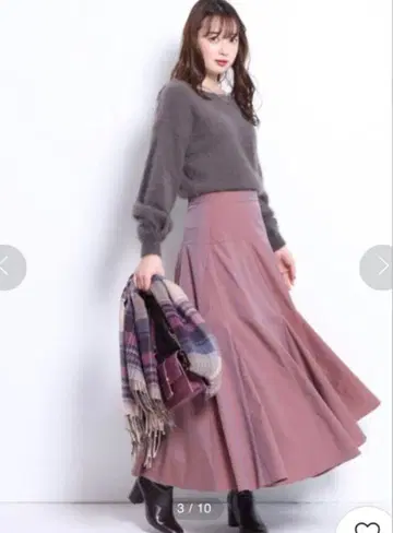 마이 스트라다 플레어 스커트 핑크 38