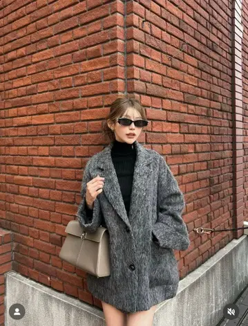 2025 DIANTE 샤기 루즈 자켓