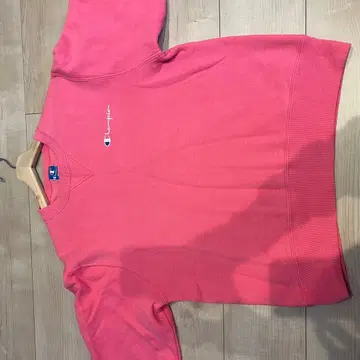 Champion 핑크 트레이닝복 로고 자수