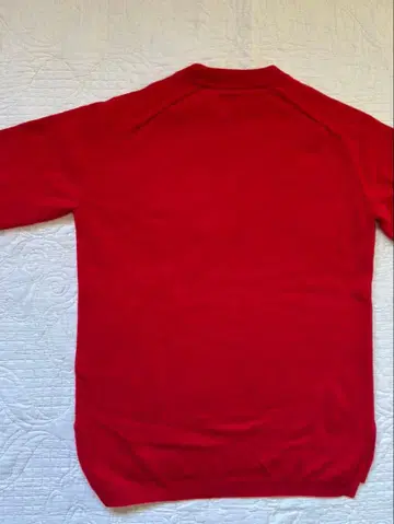 BATONER 레드 긴팔 니트 캐시미어 100%