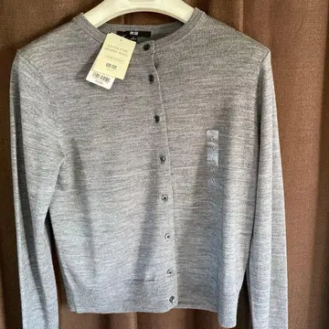 2025 구매 엑스트라 파인 메리노울 가디건 S 그레이