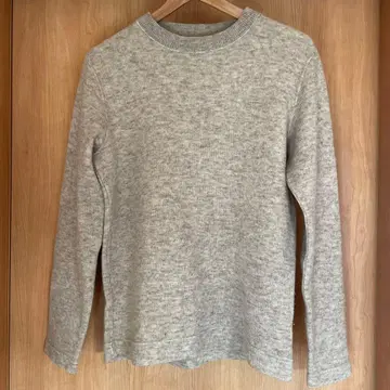 [ MHL ] 그레이 크루넥 니트 스웨터