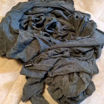 gomme 고무 머플러 스톨 코튼 그레이