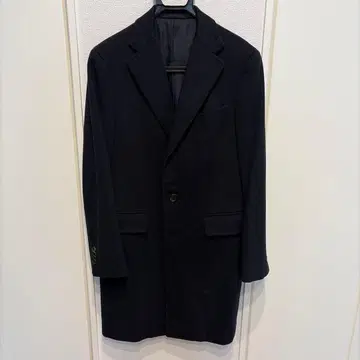 [ UNITED ARROWS ] 다크 네이비 체스터 코트 캐시미어 x 울