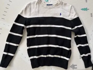 랄프 로렌 보더 무늬 니트