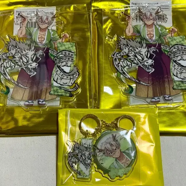 귀멸의 칼날 귀칼 용의해 시나즈가와 사네미 아크릴 스탠드 키링 분철 공구